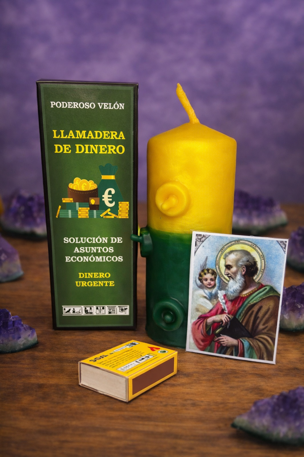Poderoso Velón Preparado Llamadera del Dinero – Atrae Dinero Rápido, Abundancia y Prosperidad