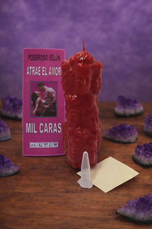 Poderoso Velón Mil Caras Atrae el Amor – Atracción, Magnetismo y Unión Amorosa
