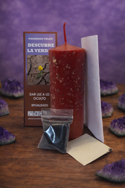 Velón Preparado Descubre la Verdad – Revelación, Claridad Mental y Protección Espiritual