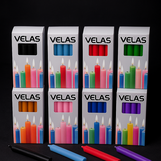 Vela Esotérica de Color 2x19 cm (Unidad) | Rituales y Energía Espiritual