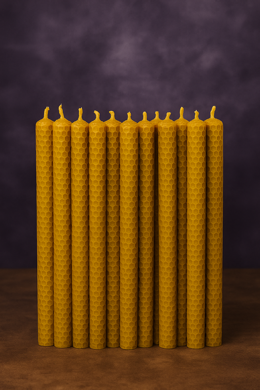 Vela de Cera Virgen Grande (Unidad) | Natural, Artesanal y 100% Pura