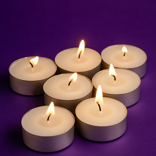 Velas Calientaplatos Blancas | Pack 50 Unidades
