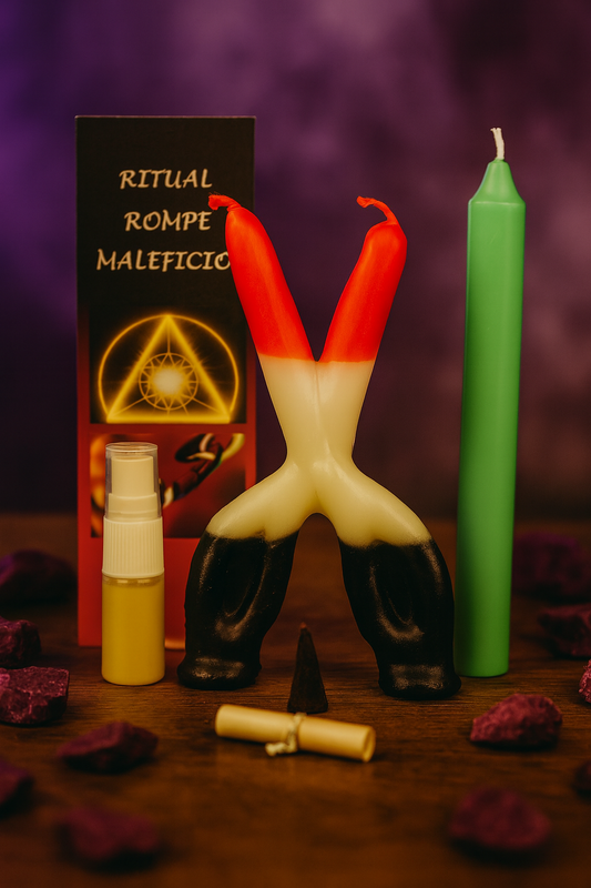Ritual Esotérico Rompe Maleficios – Velón, Incienso y Limpieza Espiritual de Protección